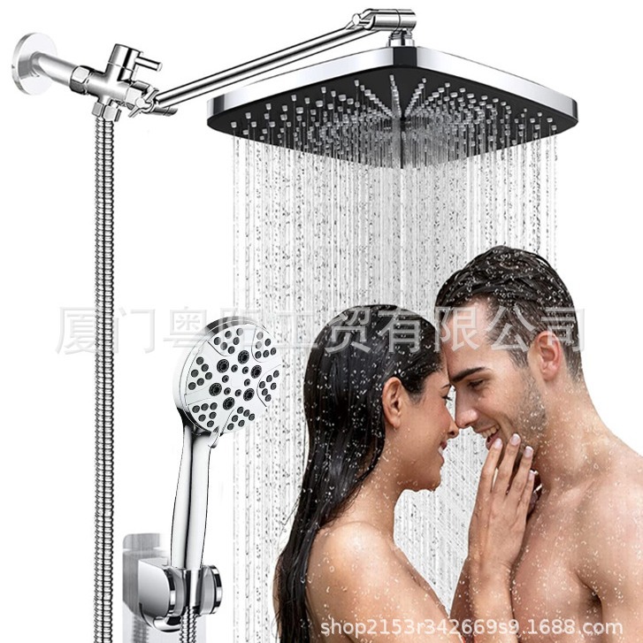 Amazon Bestseller 3 Function Handheld Showerhead 8/10/12-inch Elegant Black shower head Set wholesale details Picture