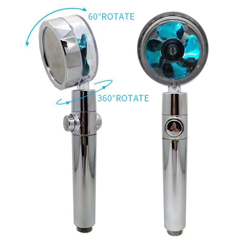 Xiaoman Waist showerhead, Guangzhou Tower turbocharged showerhead, pressurized propeller fan, shower head for bathing Application Scenario