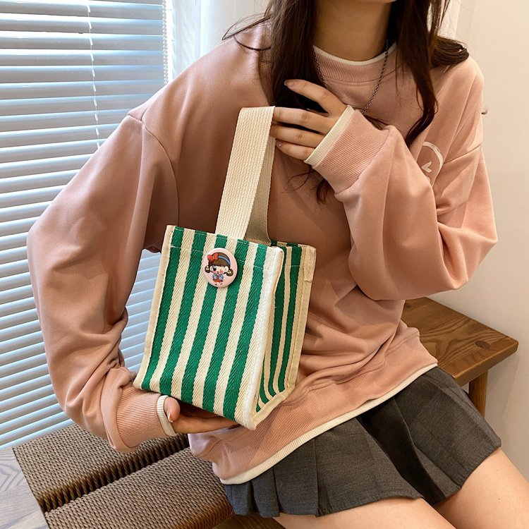 Cute style hand-held bento bags, lunch boxes, bags for going out, bags for carrying to work, student lunch bags manufacturer wholesale details Picture