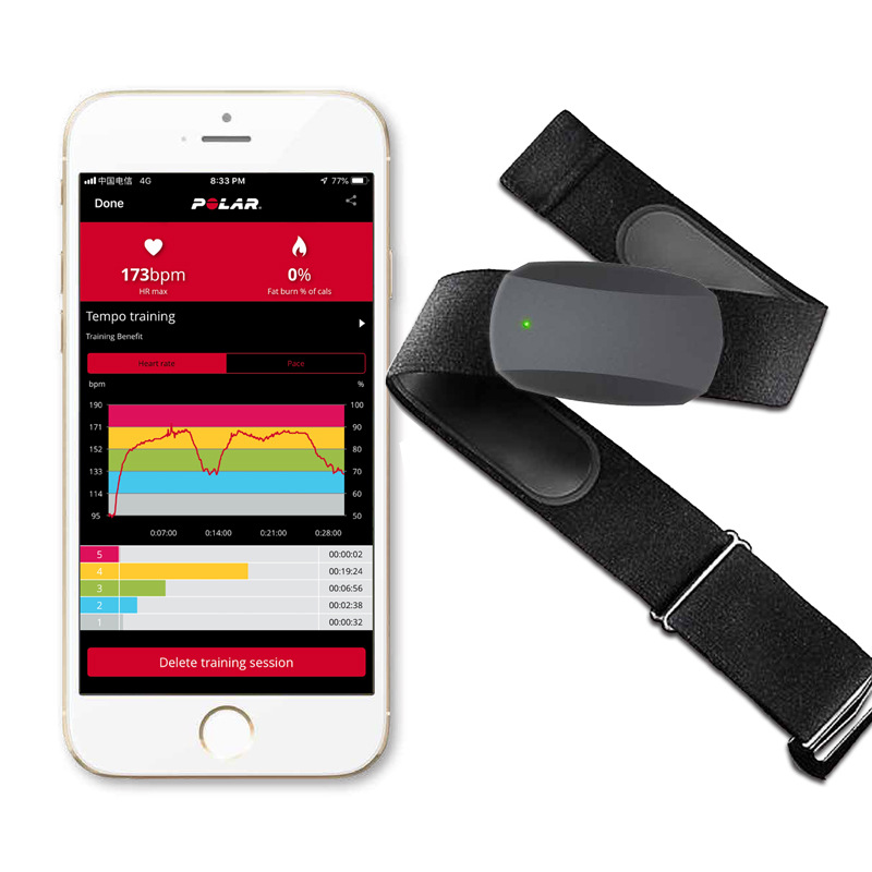 ANT Bluetooth Smart Heart Rate Chest Strap, heart rate monitor, Cycling, Running, Fitness Heart Rate transmitter Chest strap full figure