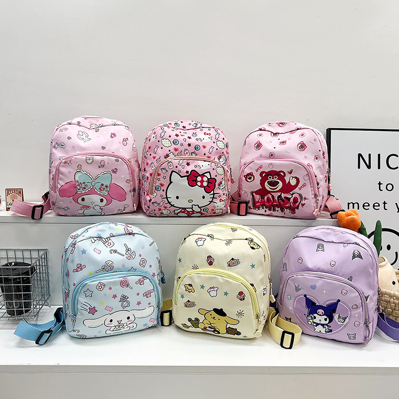 Trendy kindergarten schoolbags, cartoon and cute, large-capacity children's lightweight backpacks, popular new small backpacks for export full figure