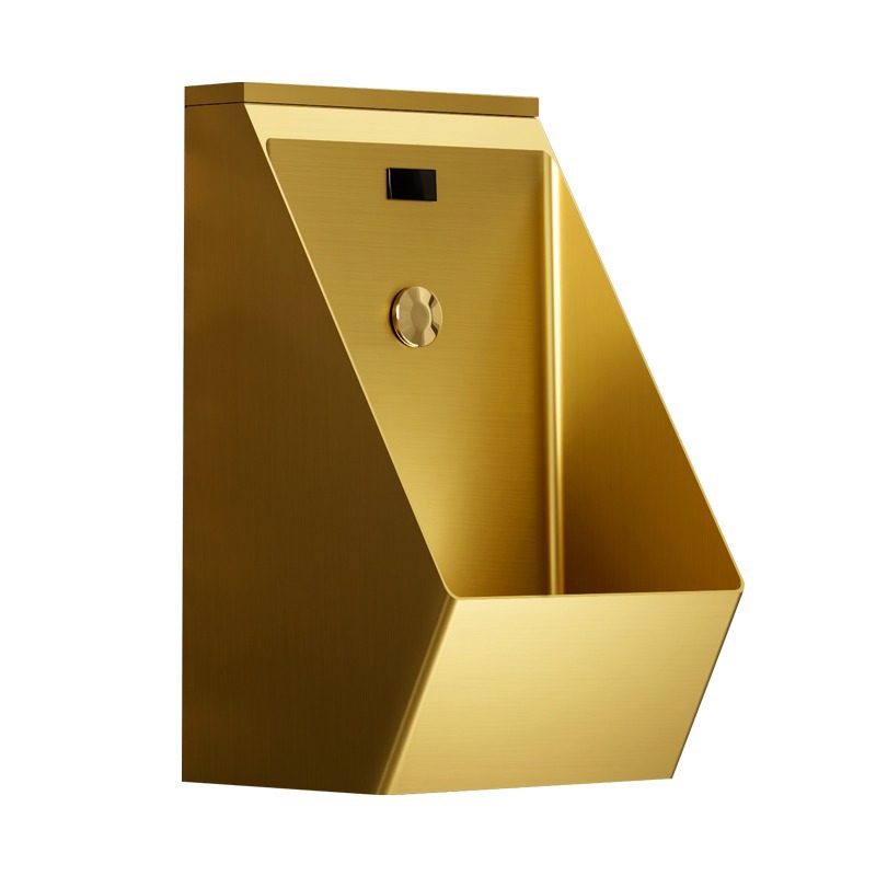 Stainless steel urinal, wall-mounted bar, bathroom, automatic sensor integrated urinal, men's urinal details Picture