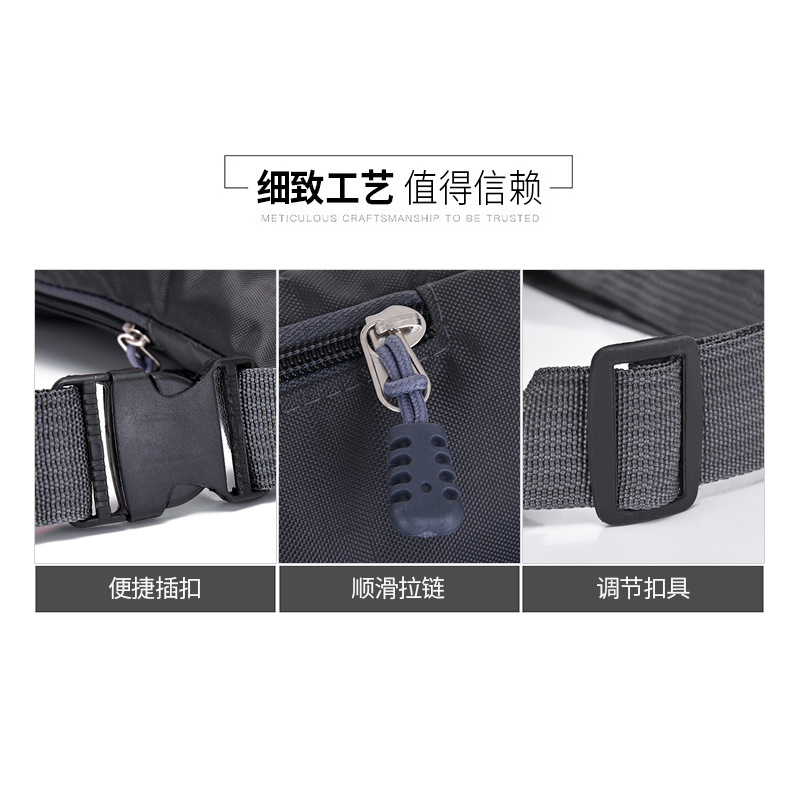 waist pack: Men's and women's business waterproof waist coin purse, single-shoulder crossbody fitness, running and cycling waist bag details Picture