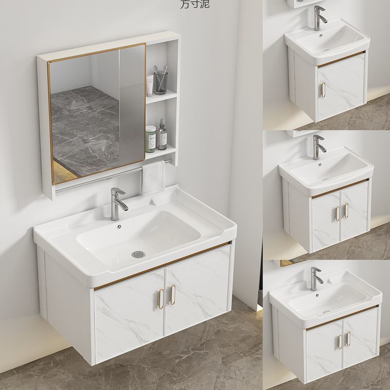 Modern space aluminum bathroom cabinet, bathroom and sanitary ware, ceramic washbasin cabinet set, washbasin, washbasin, sink and surface basin full figure