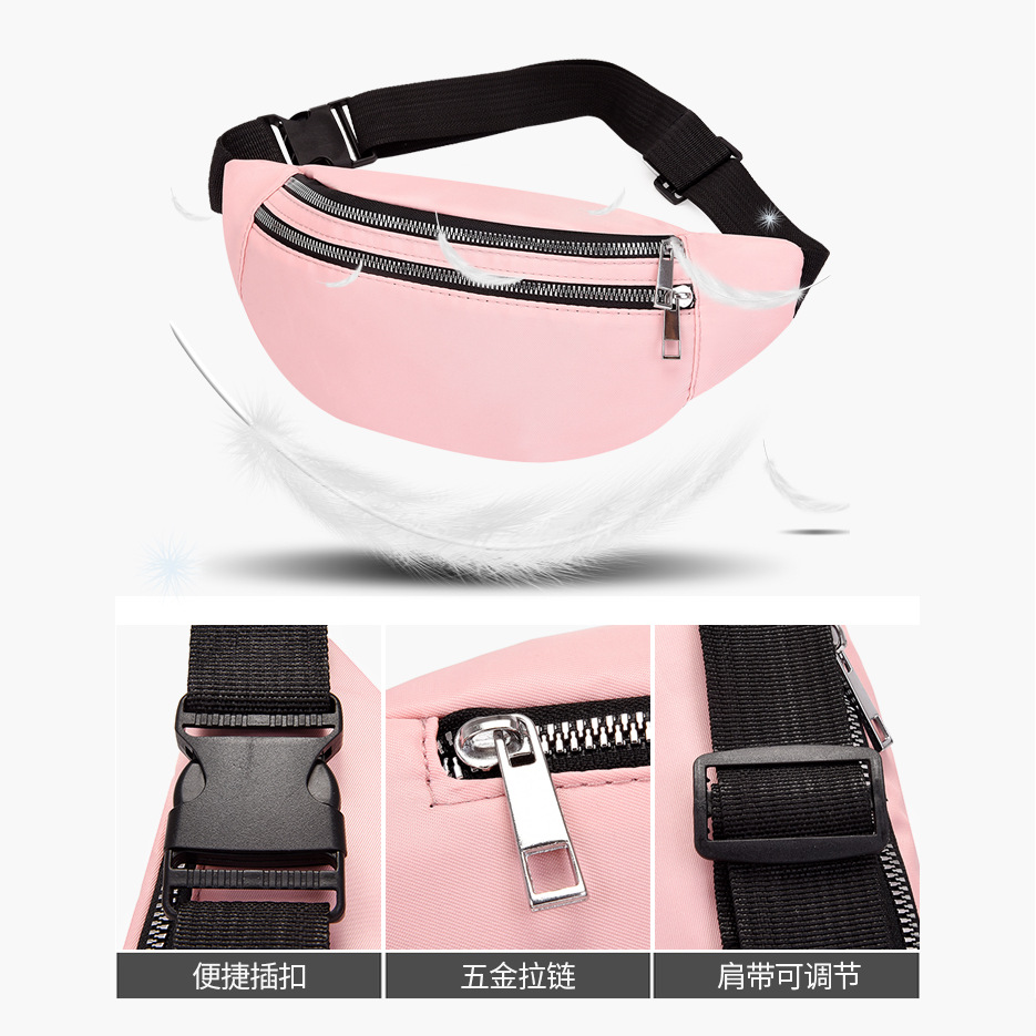 Female bag Messenger bag: Lady waist bag Mobile phone crossbody bag Water repellent bag waist pack details Picture