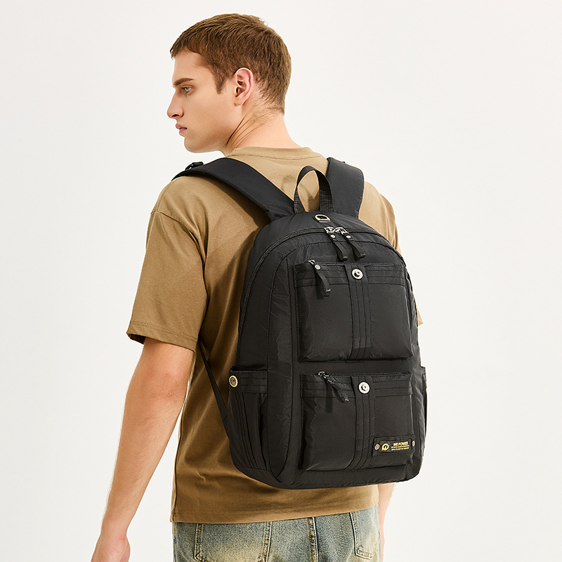 WEPOWER's new large-capacity backpack for casual male students is a lightweight travel and leisure backpack details Picture