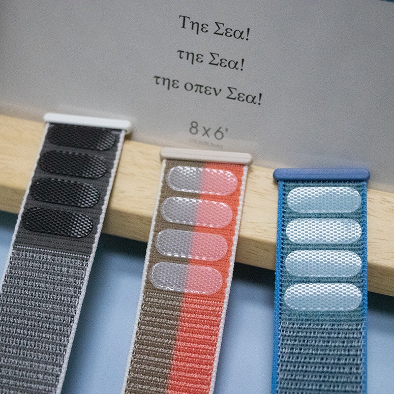 New snap-on Velcro nylon loop double loop watch strap suitable for Apple iwatch7 Application Scenario