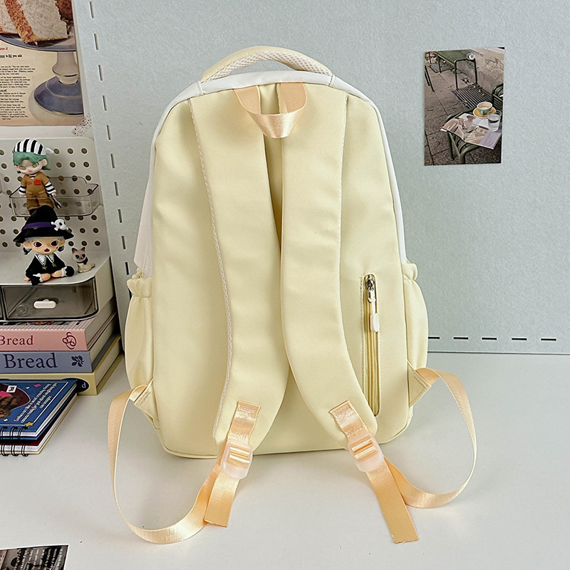 Cute rabbit backpack, high appearance level, new high school student burden reduction, large capacity student schoolbag, teenage girl backrest bag Specification drawing
