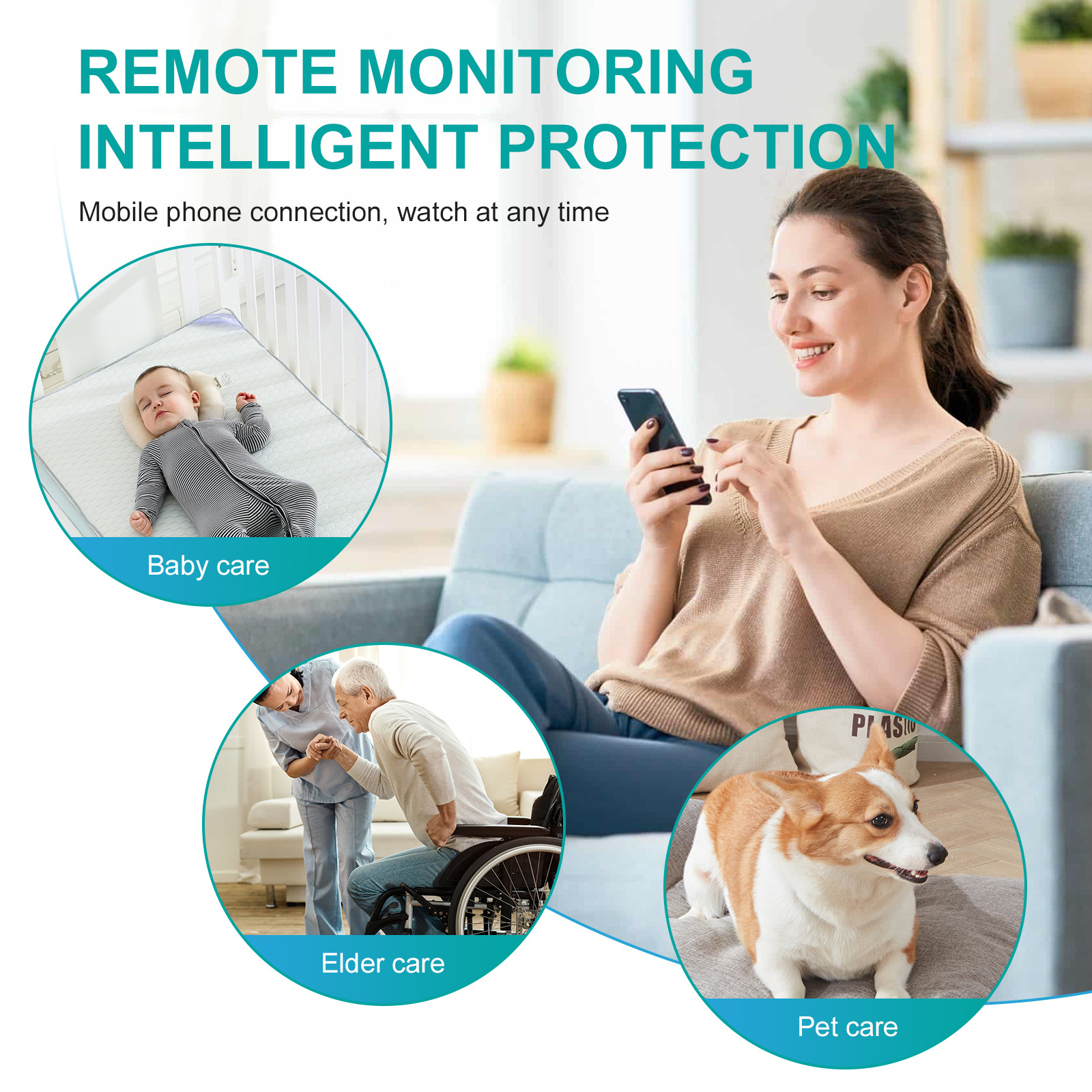 The new cross-border surveillance camera high-definition night vision monitor monitors home indoor and outdoor wireless cameras Application Scenario
