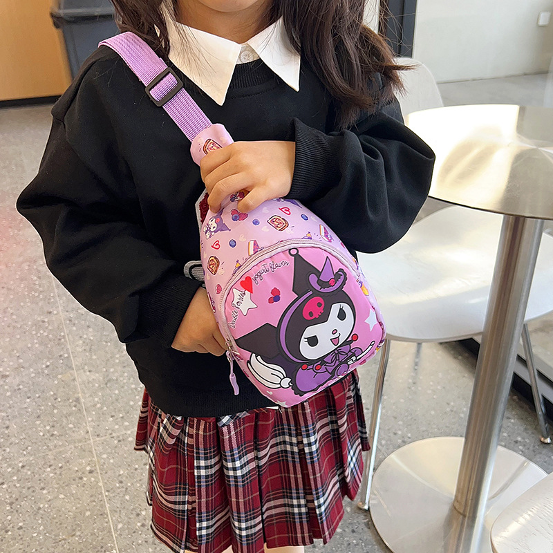 Wholesale of cute and trendy children's single-shoulder bags, large-capacity kindergarten baby travel chest bags, and casual girls' crossbody bags details Picture
