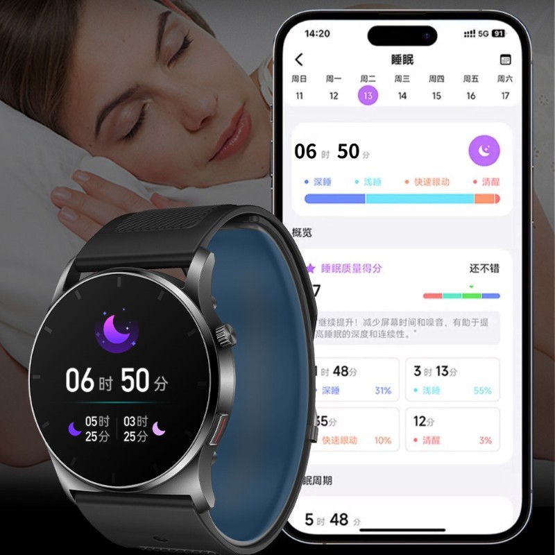【 Air pump Type 】 Imported chip high-precision blood pressure measurement smartwatch, non-invasive blood sugar, blood lipid, uric acid and heart rate details Picture