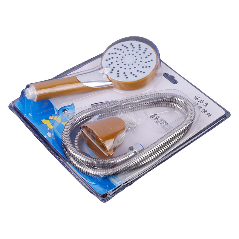 Hand-held ABS silicone showerhead, shower head, T-set for bathing and shower, wall-mounted Item Picture