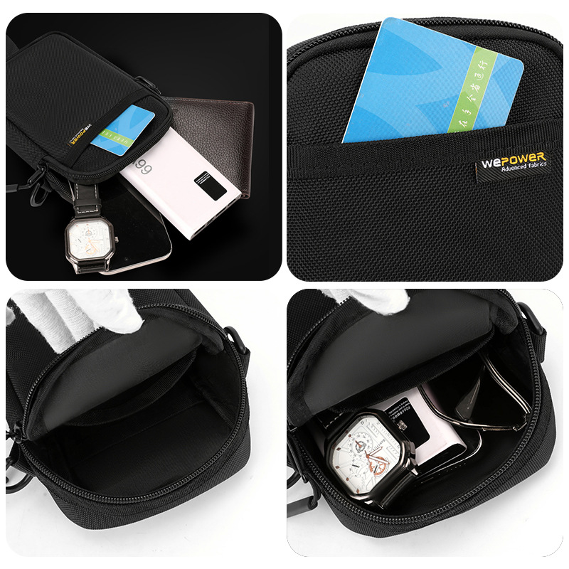 WEPOWER's new casual crossbody bag, outdoor wearable waist bag, multi-functional lightweight phone bag and single-shoulder bag Application Scenario