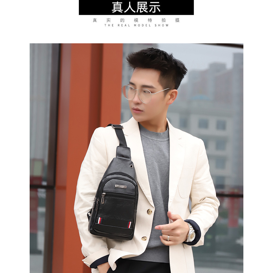 New men's business chest bags, cycling sports waterproof crossbody bags, casual chest bags, cross-border wholesale and consignment Application Scenario
