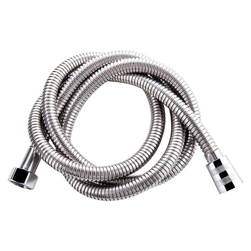 Stainless steel shower hose, showerhead hose, explosion-proof rain shower head, water pipe, electroplated metal hose, 1.5 meters, 3 meters details Picture
