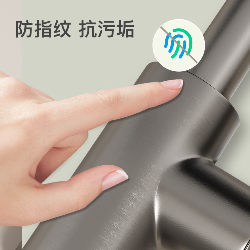 Kitchen pull-out faucet with brass body, cold and hot washing basin, sink and dishwashing sink, multi-functional household faucet details Picture