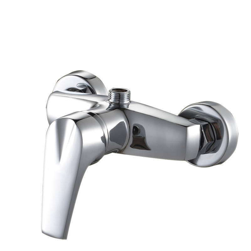 Copper concealed shower hot and cold water faucet, solar water heater mixing valve, concealed shower faucet and showerhead set Item Picture