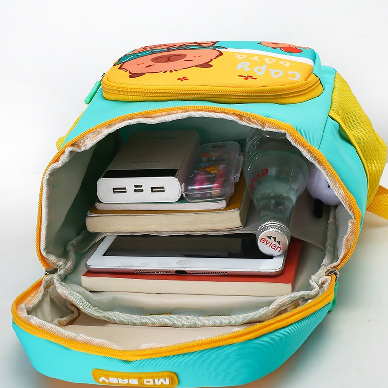 New kindergarten schoolbag with reduced load and back support, large-capacity Kapipala, large-capacity children's backpack for first grade Application Scenario
