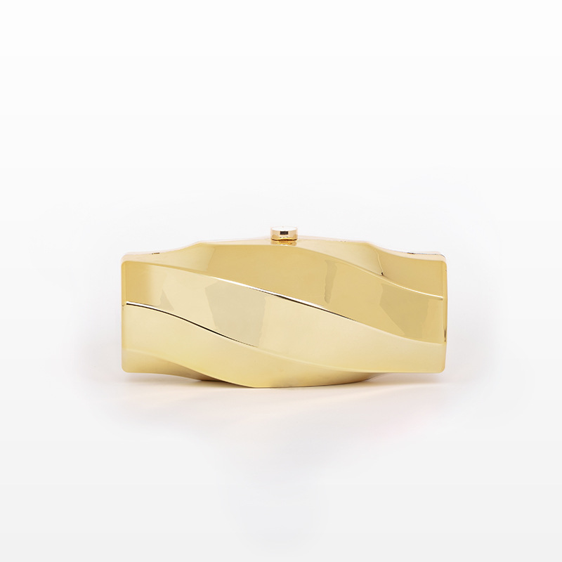 Cross-border fashion niche design irregular high-end box bag, simple and elegant acrylic bag, hand-held crossbody bag Item Picture