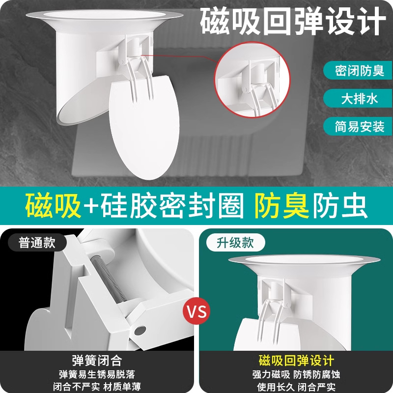 Toilet odor prevention and blocking device, squat pit type blocking plug, household bathroom squat toilet, toilet bowl cover to prevent odor return Application Scenario