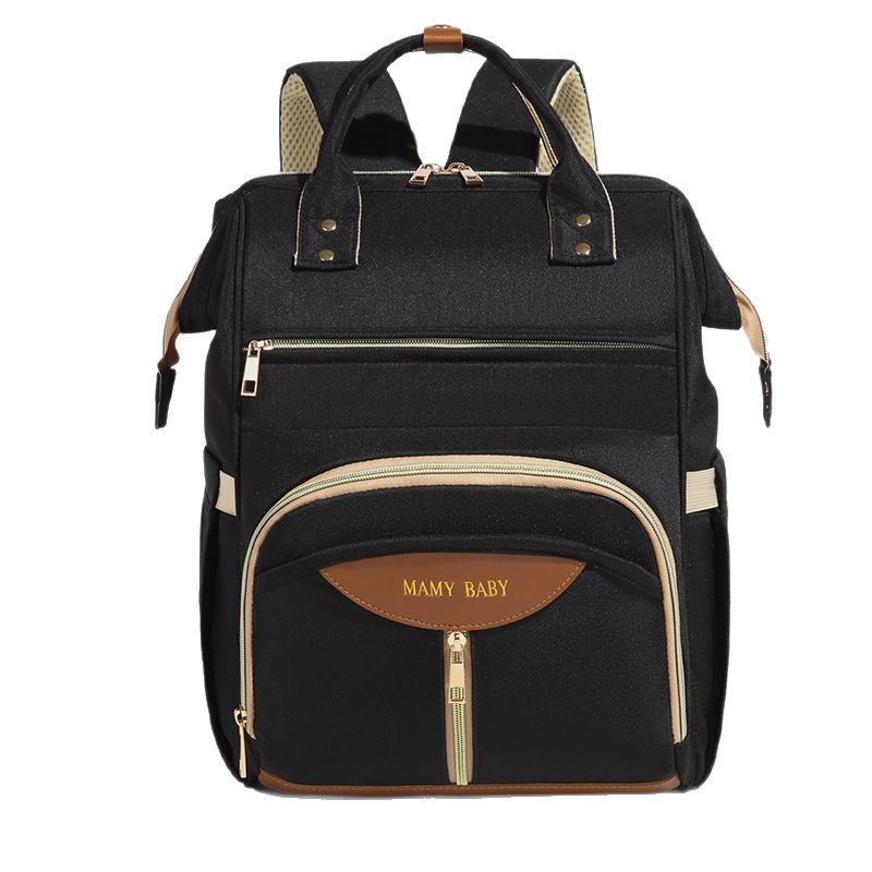 New Mom bag, large-capacity upper and lower layered mother and baby bag, lightweight and high-end mom bag, water-resistant maternity bag and women's bag Item Picture