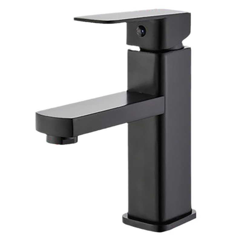 Cross-border wholesale countertop basin faucet, hot and cold square washbasin, household single-hole bathroom washbasin faucet manufacturer Item Picture