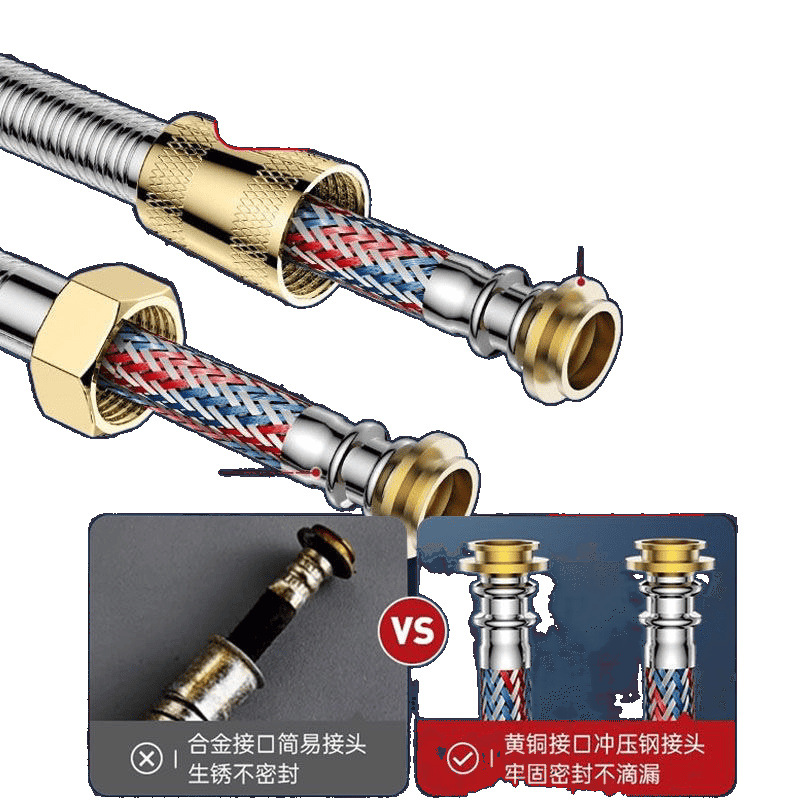 Shower hose, showerhead set, bathroom water heater hose, bath pipe, bathing connection pipe, universal extended type wholesale Item Picture