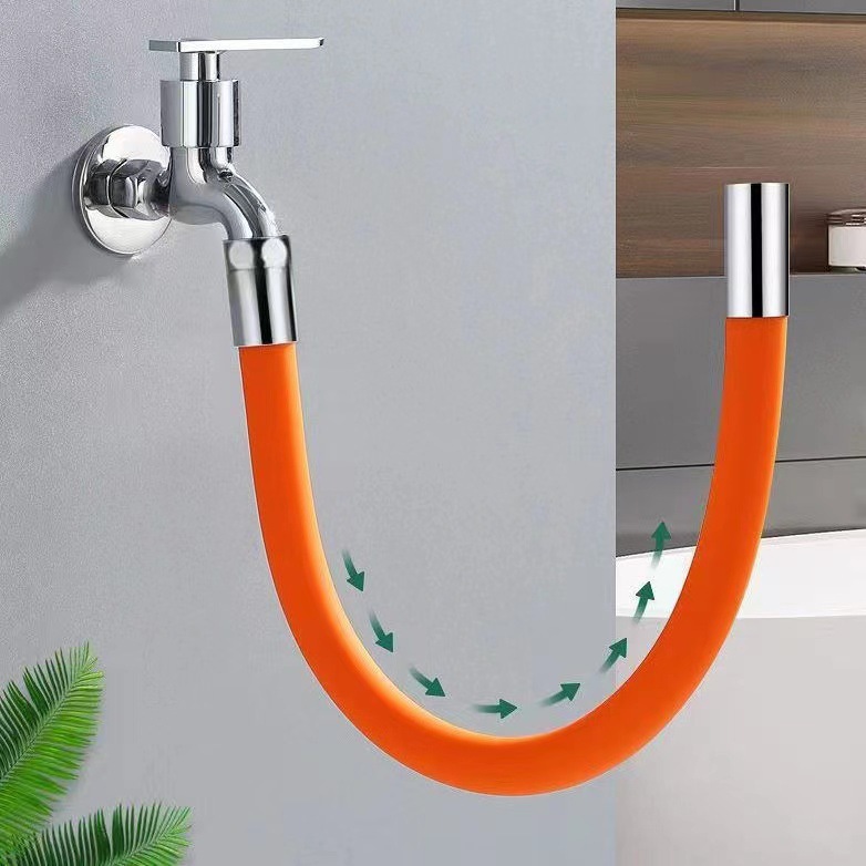 The faucet extender is a universal type for extending the faucet, suitable for rotating, bending, shaping and splash-proof water pipes details Picture