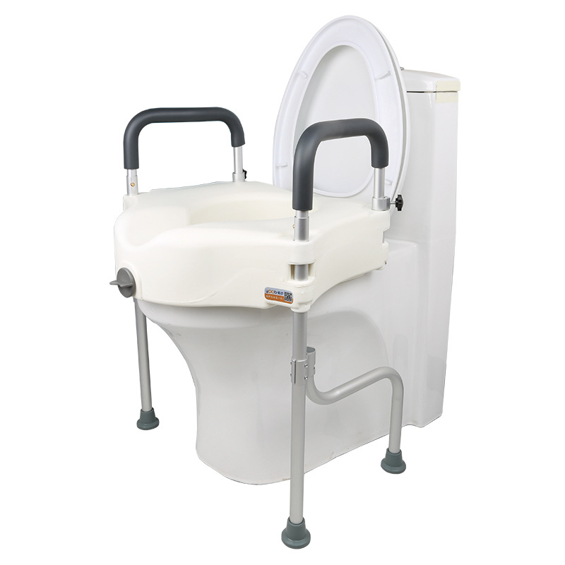 Cross-border aluminum alloy elderly toilet height-increasing device with armrest toilet seat, portable height-increasing pad, rehabilitation care Application Scenario
