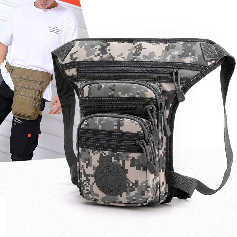 Cross-border exclusive wholesale of new waterproof Oxford fabric leg bags, outdoor multi-functional fishing waist bags, chest bags and cycling bags details Picture