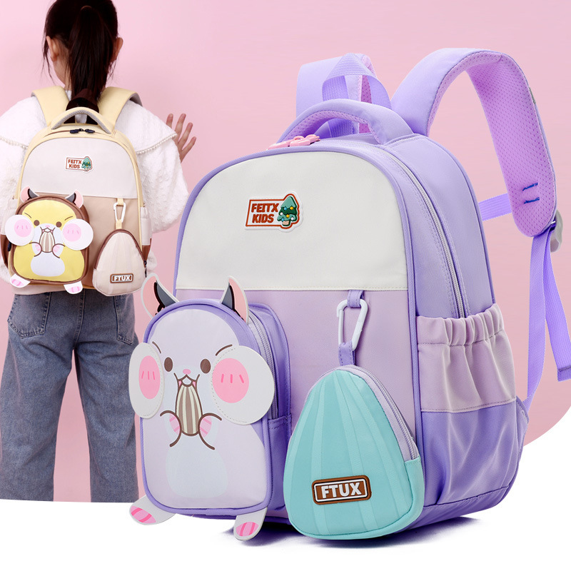 New cute cartoon children's schoolbags, 3-5 years old boys and girls backpacks, small class and middle class schoolbags, kindergarten schoolbags 4 full figure