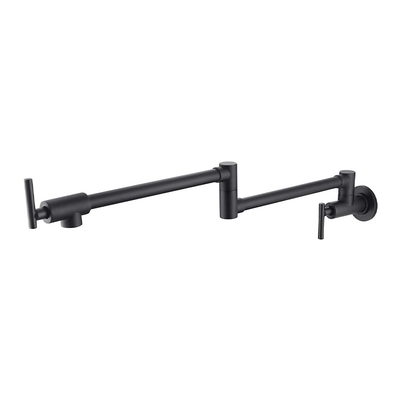 Stainless steel folding faucet, extended kitchen faucet, laundry sink, household long rotating single cooling universal wall-mounted type Item Picture