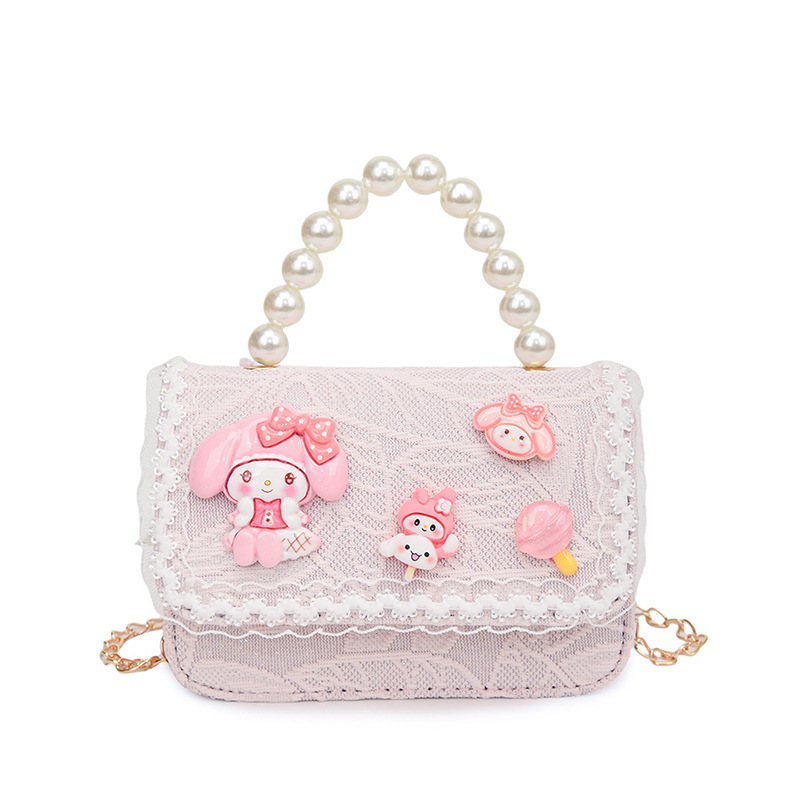 The new children's Kulomi single-shoulder bag, a fashionable little chanel-style girl's crossbody bag, is a versatile Korean-style crossbody bag for going out Item Picture