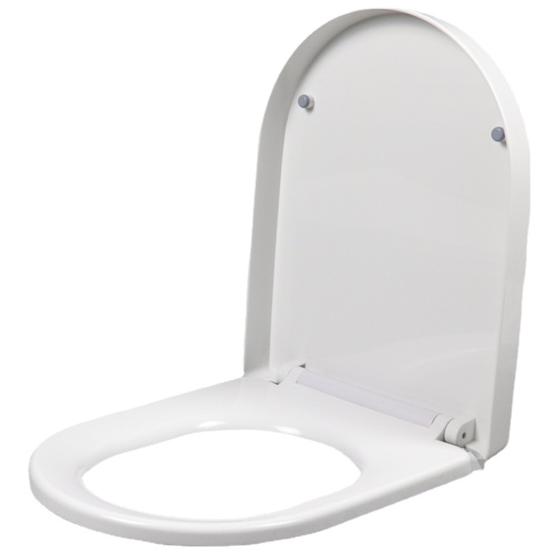 The Dayao toilet seat cover is suitable for the Yigao thickened toilet seat cover, the old-fashioned fixed one-button accessory U-shaped toilet PP cover Item Picture