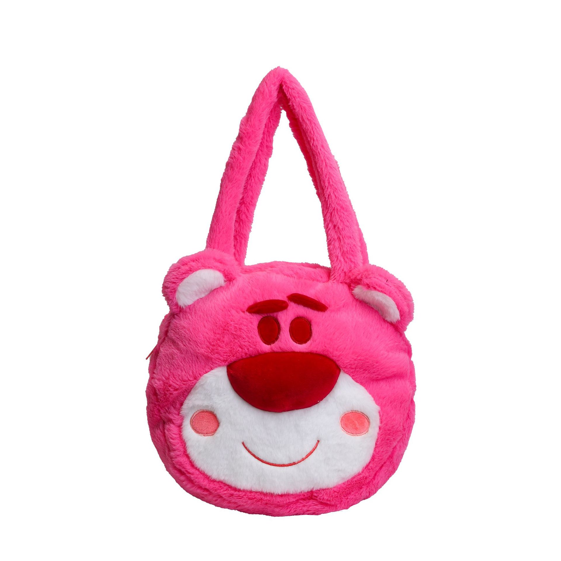 Japanese Instagram-style large-capacity cartoon plush single-shoulder bag 2023 new style Strawberry Bear Girl handbag Item Picture