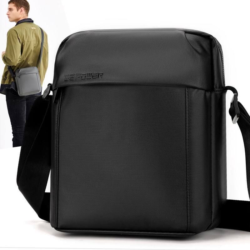 WEPOWER's new men's crossbody bag, a large-capacity casual crossbody bag, and a single-shoulder bag for outdoor travel and commuting full figure