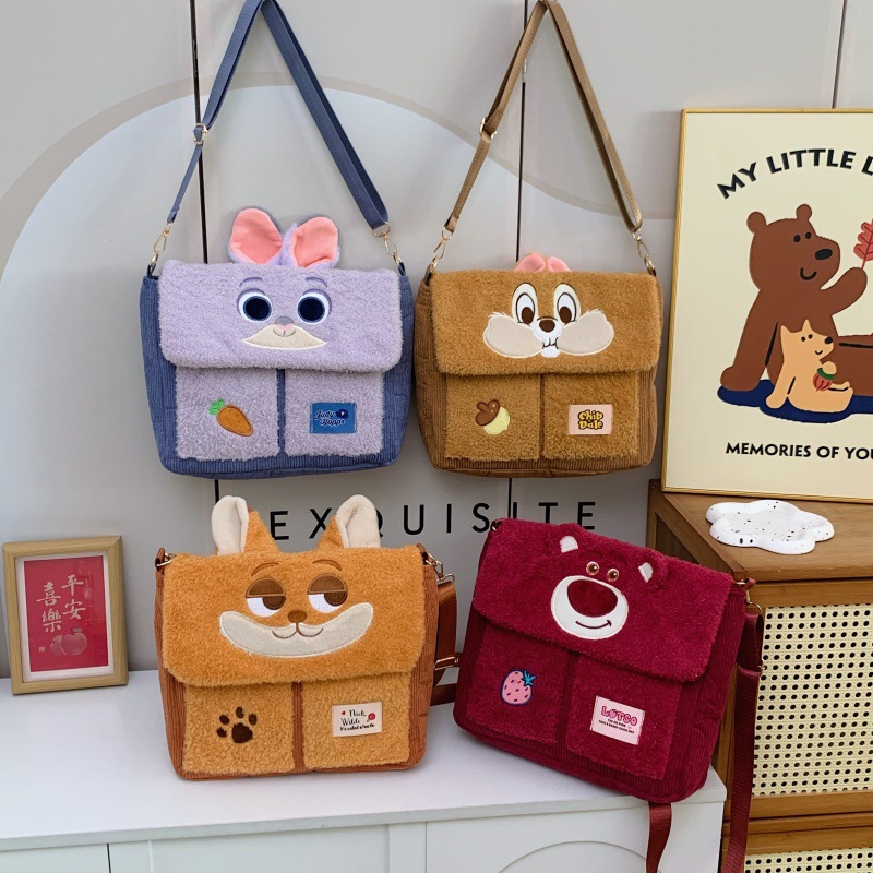 A versatile handbag for cross-border trade, a commuting, class and tutorial bag, a plush single-shoulder crossbody bag, and a large-capacity backpack full figure