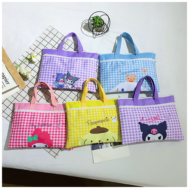 The new Spring 2024 Stardelo minimalist cartoon large-capacity student handbag, study materials and tutorial bag full figure