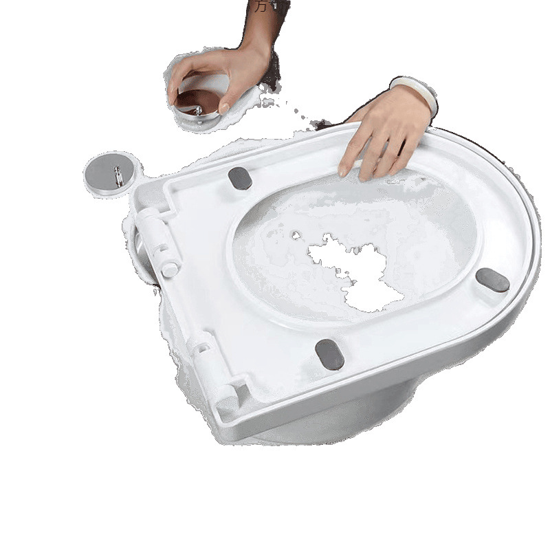 Old-style toilet seat covers, thickened toilet seat covers, U-shaped, V-shaped and O-shaped covers, slow-lowering toilet seat covers, universal type factory cross-border wholesale Item Picture
