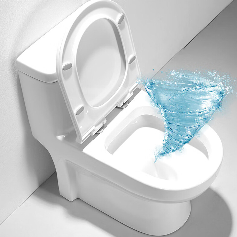 New split toilet, wall and floor drain flush toilet, ceramic toilet, home and hotel bathroom fixtures details Picture
