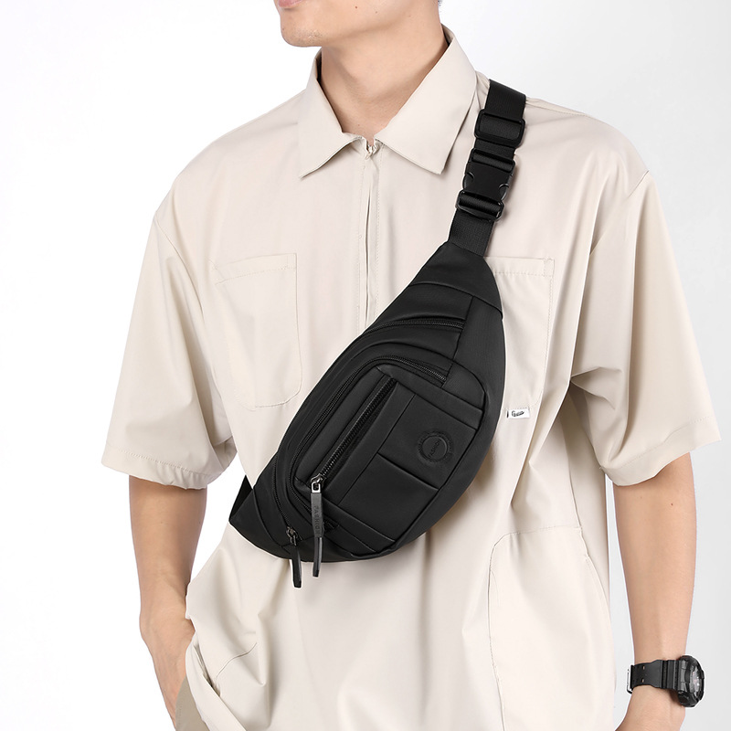 Men's bag 2025 Spring New style waist bag, men's casual Korean-style light small bag, fashionable sporty chest bag, single-shoulder crossbody bag Application Scenario