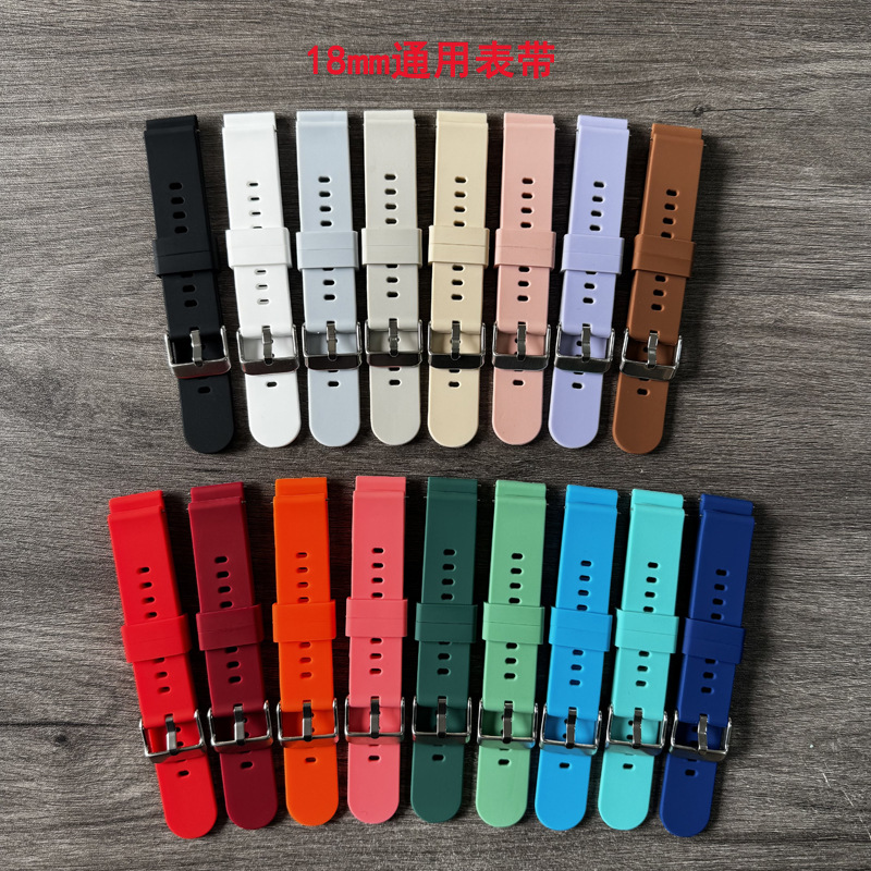 Factory stock 22/20/19/18mm universal interface silicone watch straps, suitable for smart hands of Huawei, Samsung, etc Application Scenario