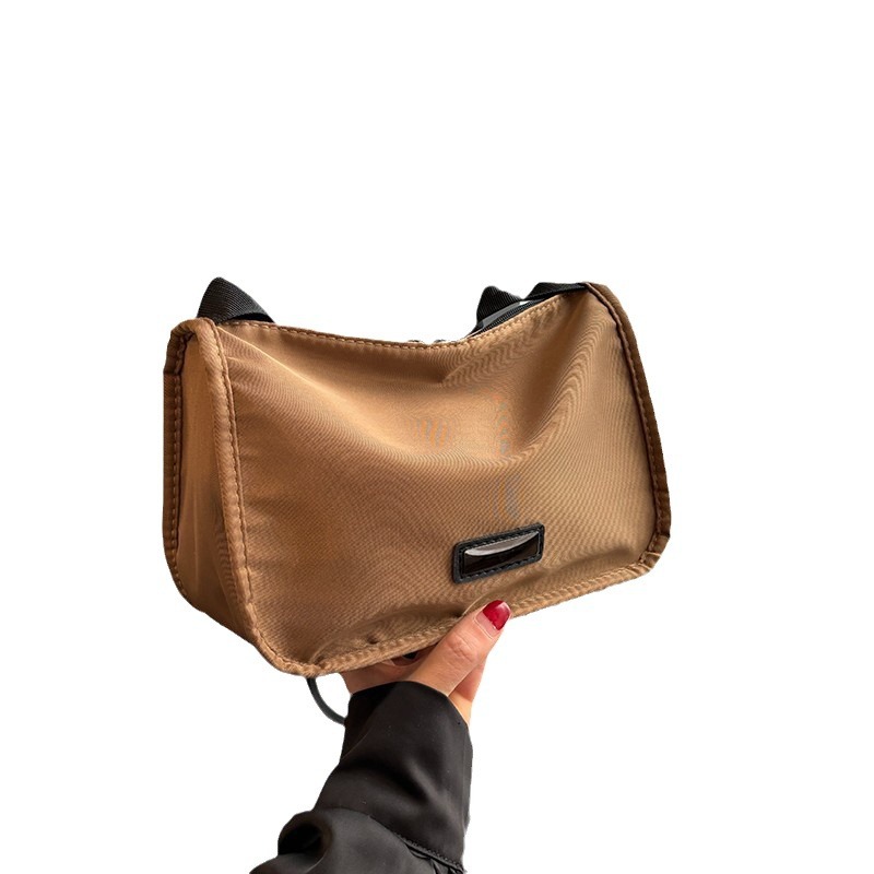 Oxford Fabric casual crossbody bag 2024 New style simple wide shoulder strap single-shoulder bag, multi-color macaron series single-shoulder bag Item Picture