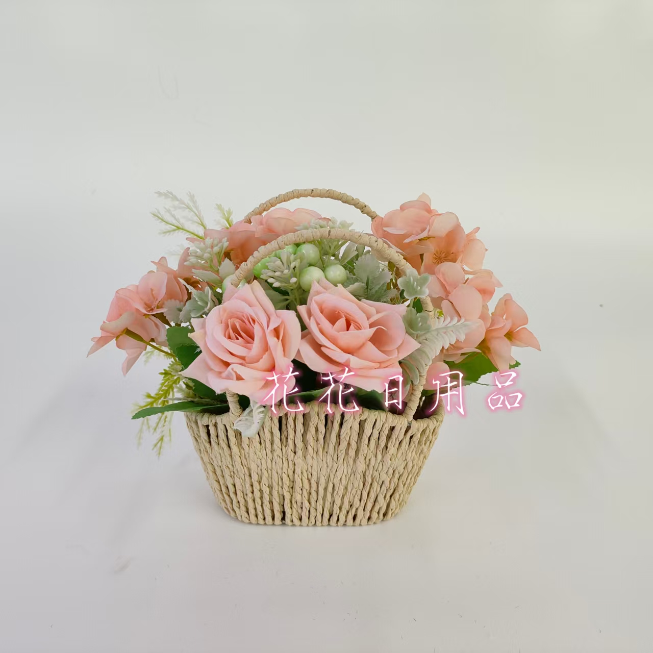 Artificial flowers, fake flowers, bonsai, woven pot corners, rose ornaments and decorative items Application Scenario