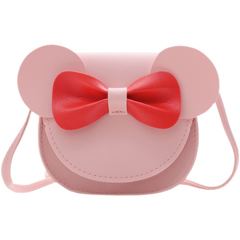 Korean-style fashionable little girl single-shoulder bag, cute girl bow coin purse, baby girl accessories, children's bag for girls Item Picture