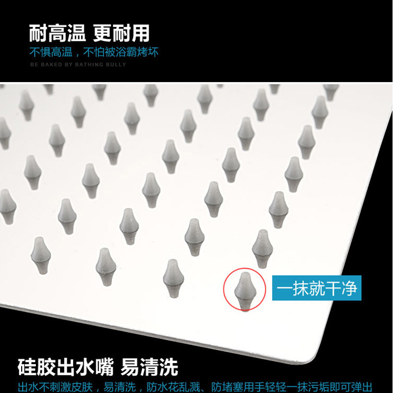 Pressurized shower head, pressurized flower wine bath heater, large ceiling spray rain, household water heater, lotus pod set Specification drawing