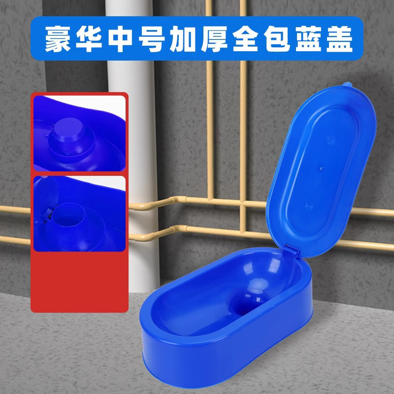 Simple plastic toilet for renovation, large toilet bowl, construction site non-disposable plastic temporary squat toilet, squat toilet Specification drawing