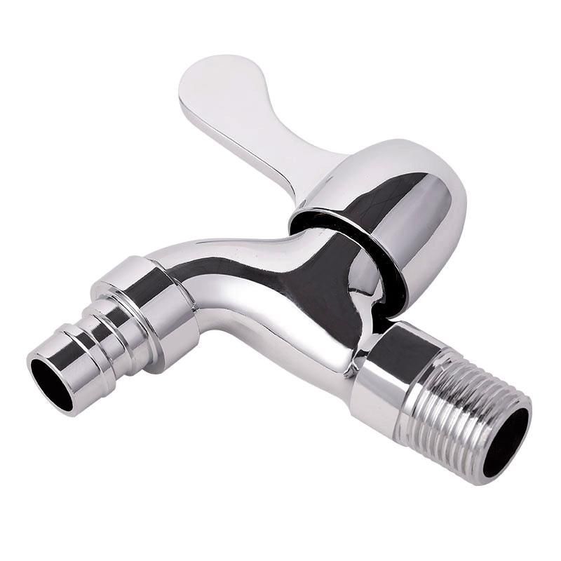 Splash-proof quick-opening washing machine faucet, extended faucet, 304 stainless steel faucet, one inlet and two outlets, dual water outlets details Picture