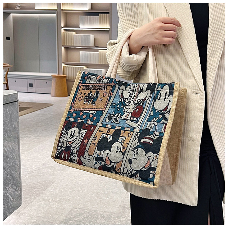 The 2024 new Mickey Mouse single-shoulder handbag is a versatile and large-capacity tote bag for women Application Scenario