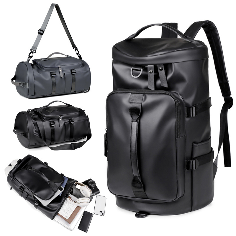 Cross-border Korean version large-capacity men's travel bag, casual and trendy men's crossbody bag with dry and wet separation and shoe compartment for travel full figure